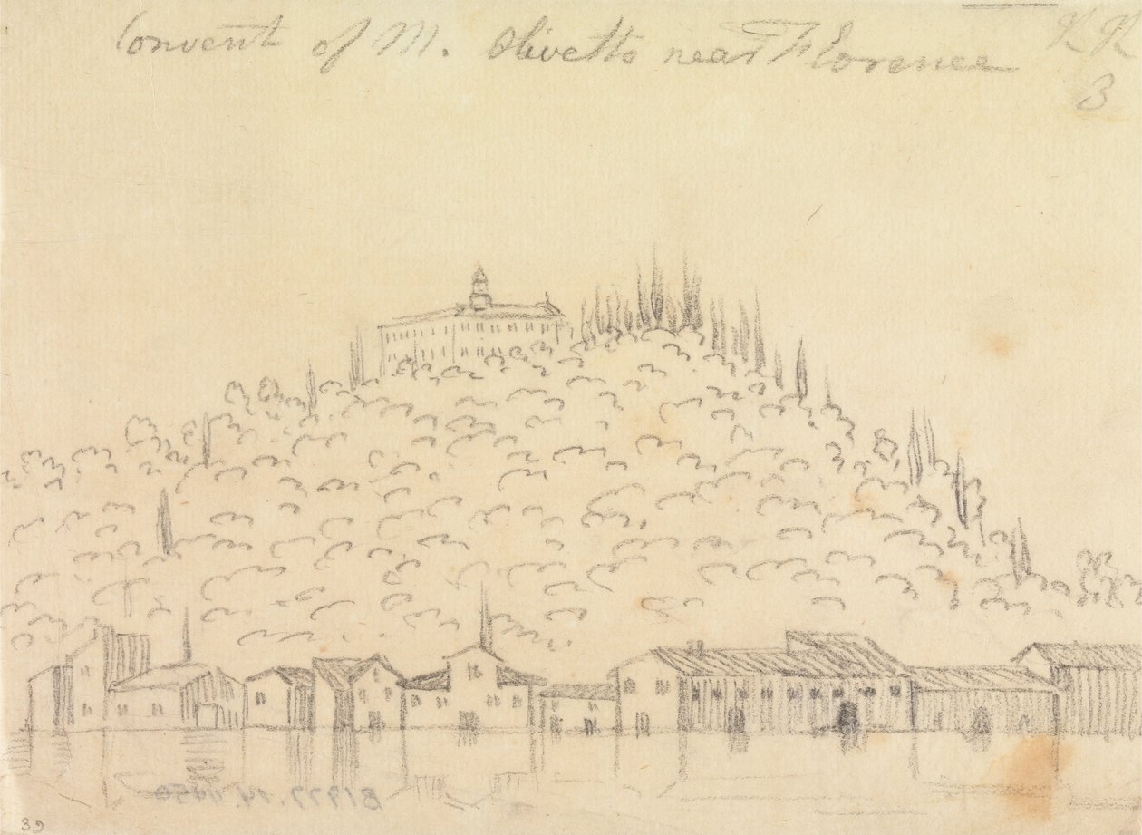 Convento di Monte Olivetto vicino a Firenze da John Robert Cozens
