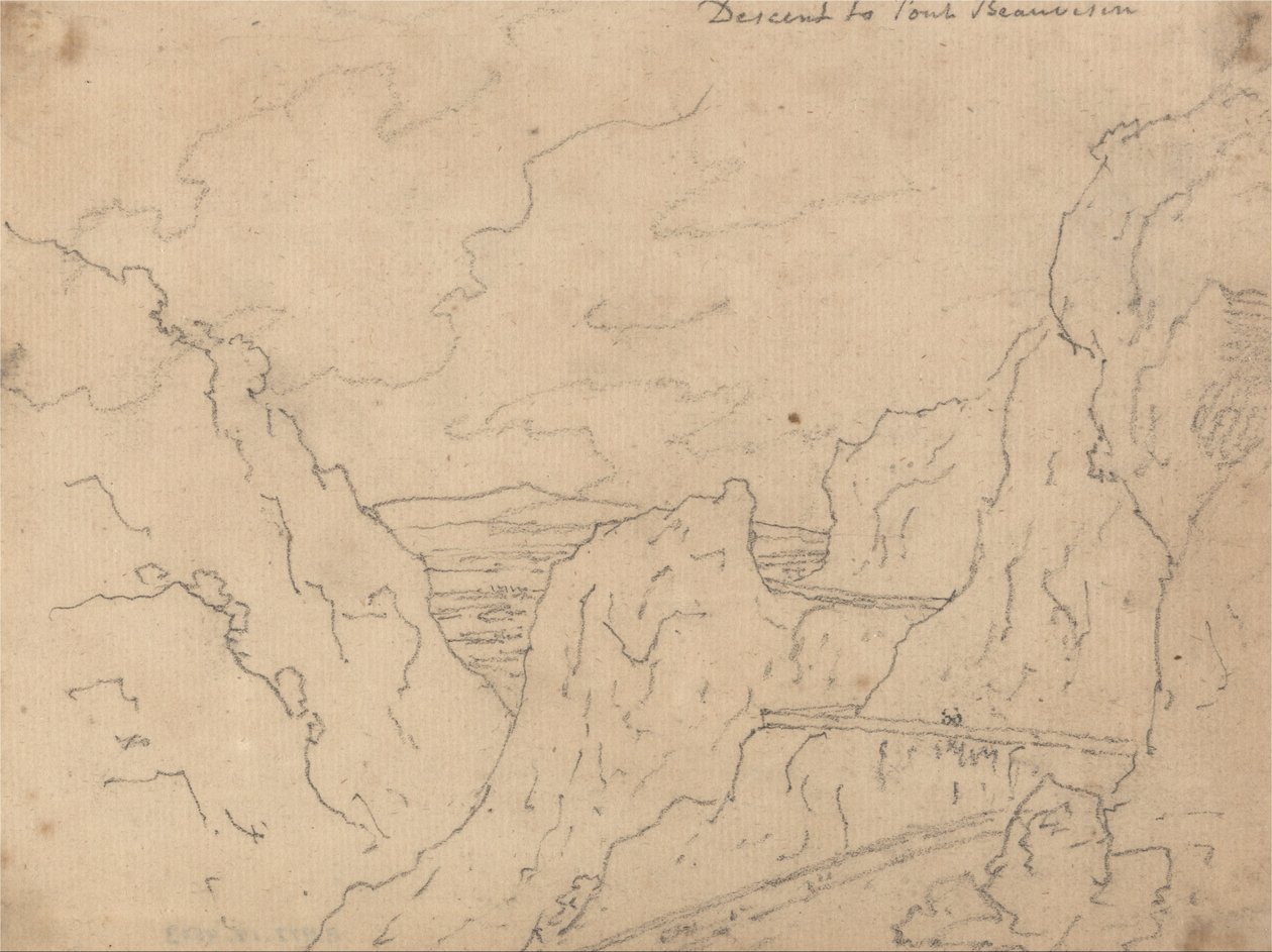 Discesa al Pont de Beauvoisin da John Robert Cozens