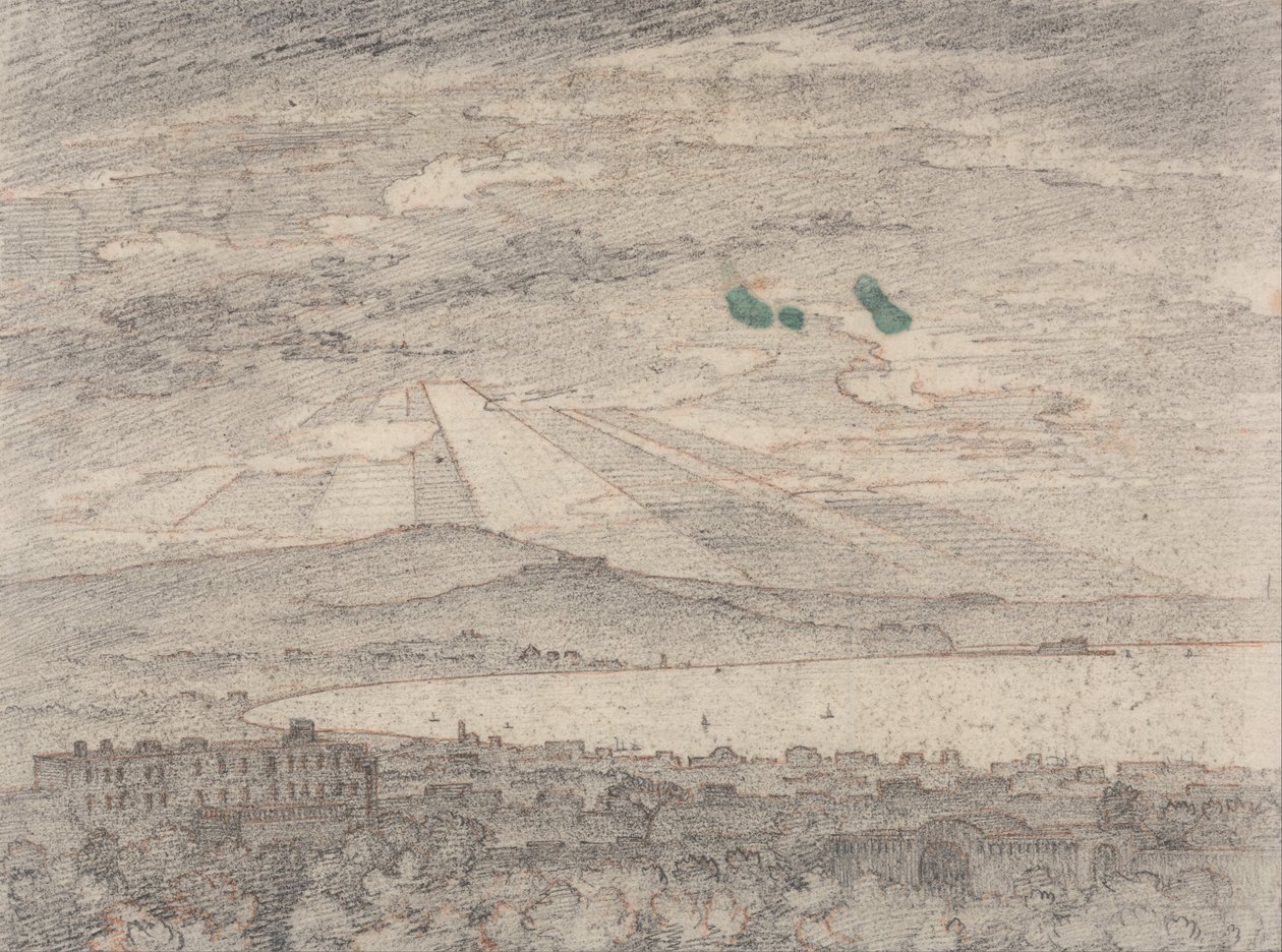 Napoli dalla villa di Sir William Hamilton, Portici da John Robert Cozens