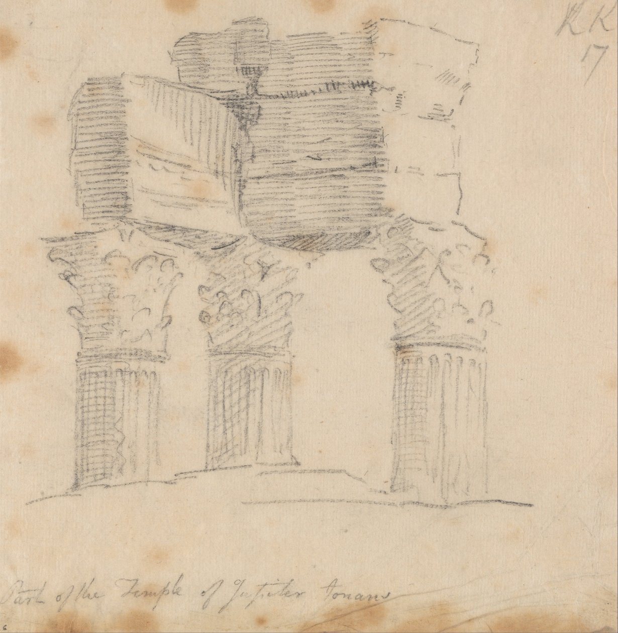 Tempio di Giove Tonante da John Robert Cozens