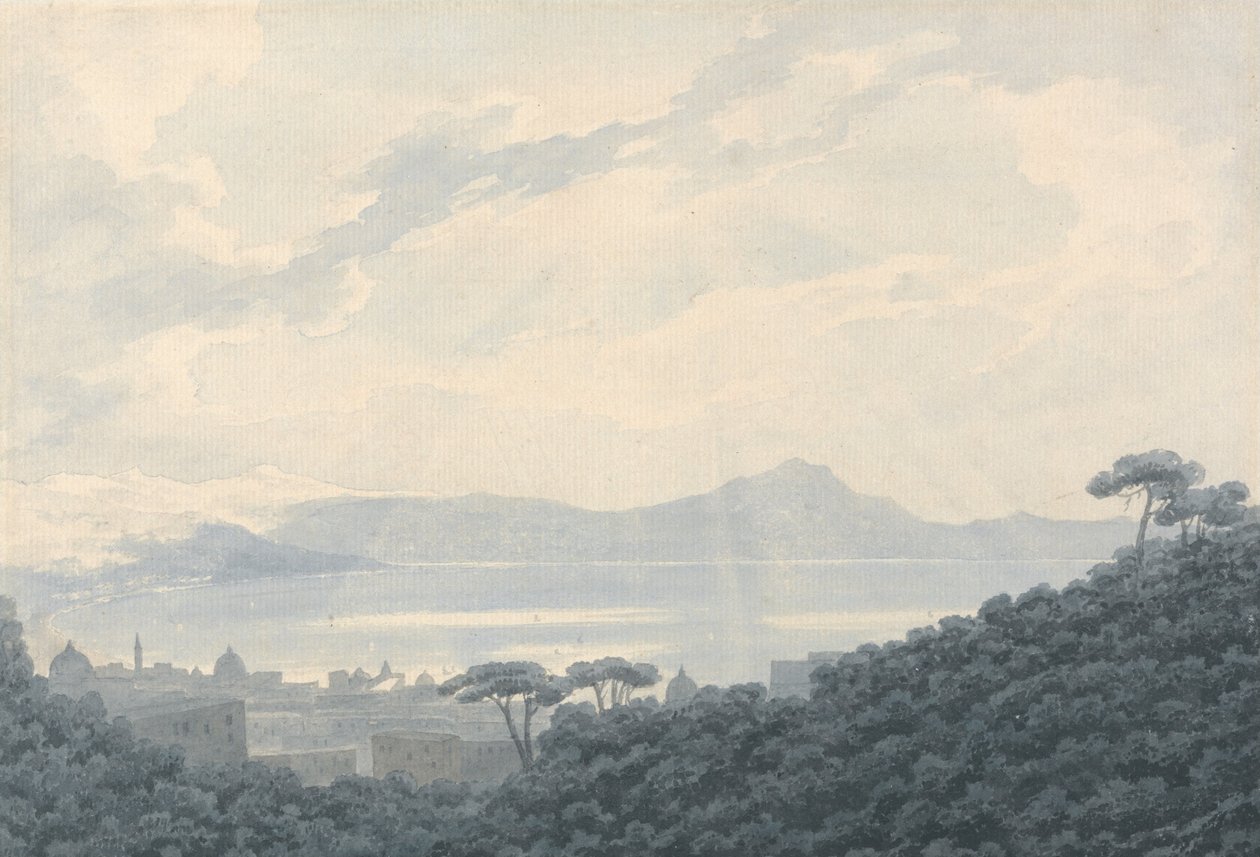 La baia di Napoli da Capodimonte, Italia da John Robert Cozens