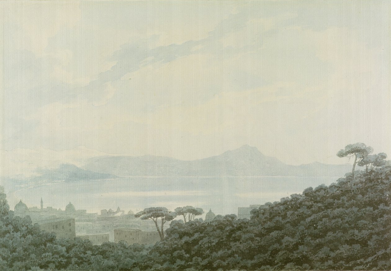 Il golfo di Napoli da Capodimonte, Italia, c.1790 da John Robert Cozens