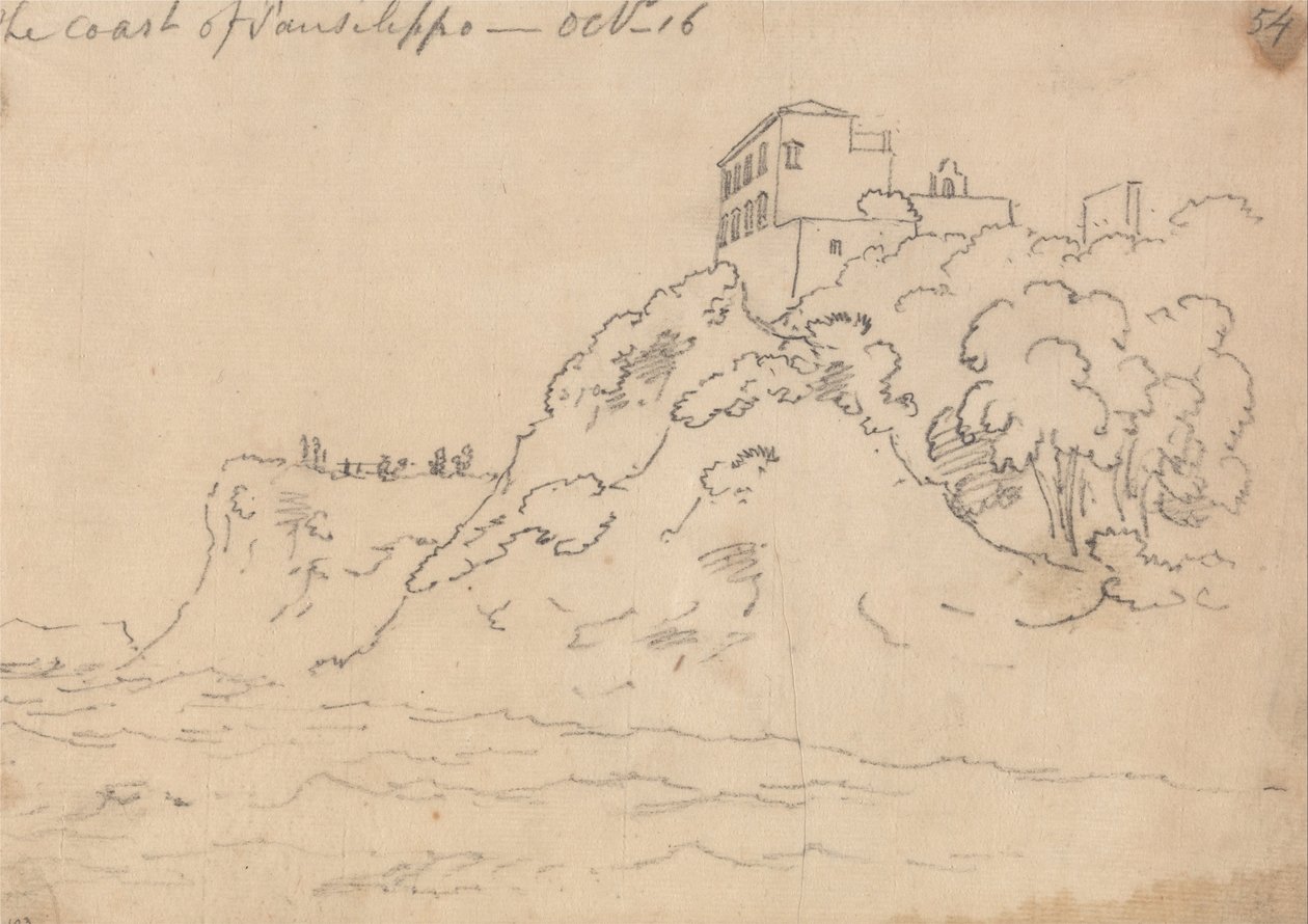 La costa di Posillipo, 16 ottobre da John Robert Cozens