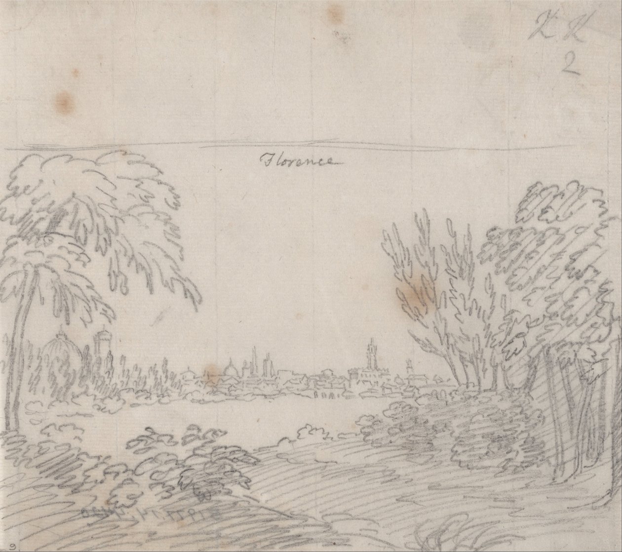 Veduta di Firenze dalla riva sud dell