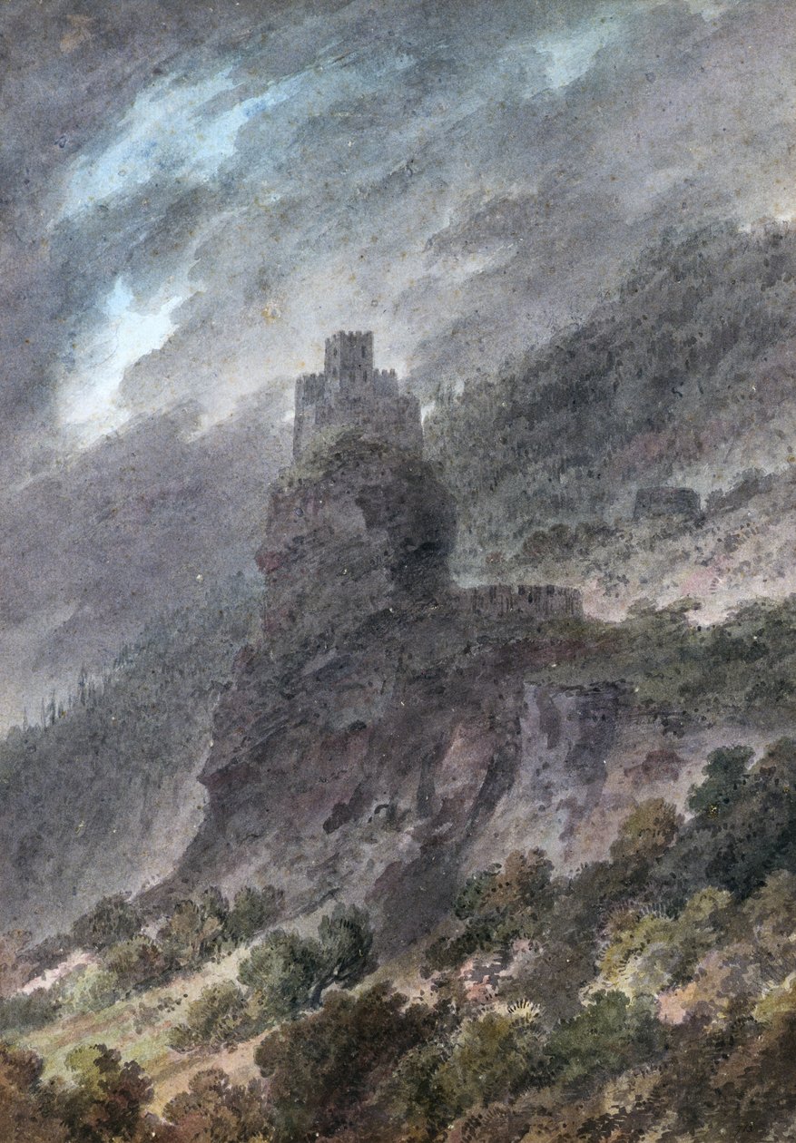 Vista di un Castello tra Bolzano e Trento da John Robert Cozens