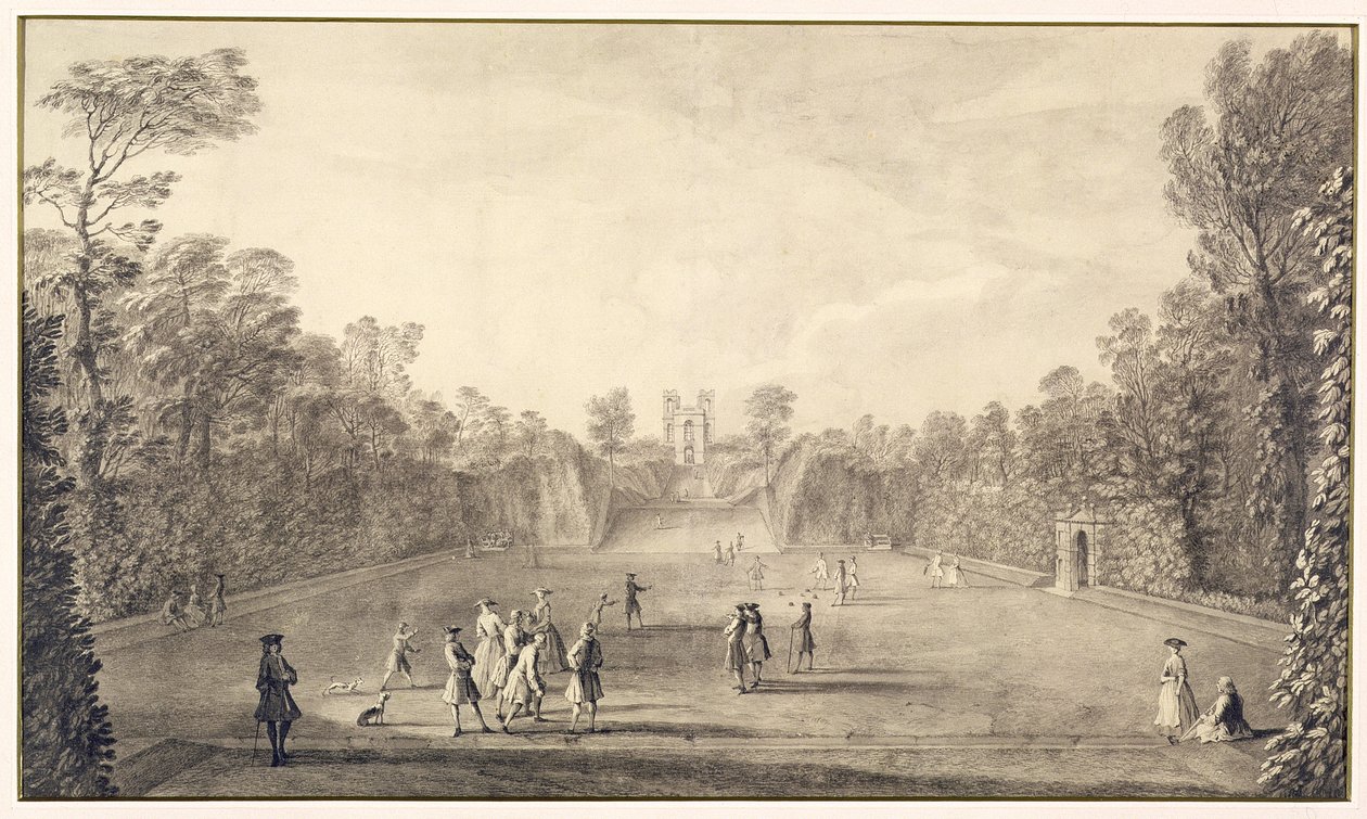 Il campo da bowling a Claremont da John Rocque