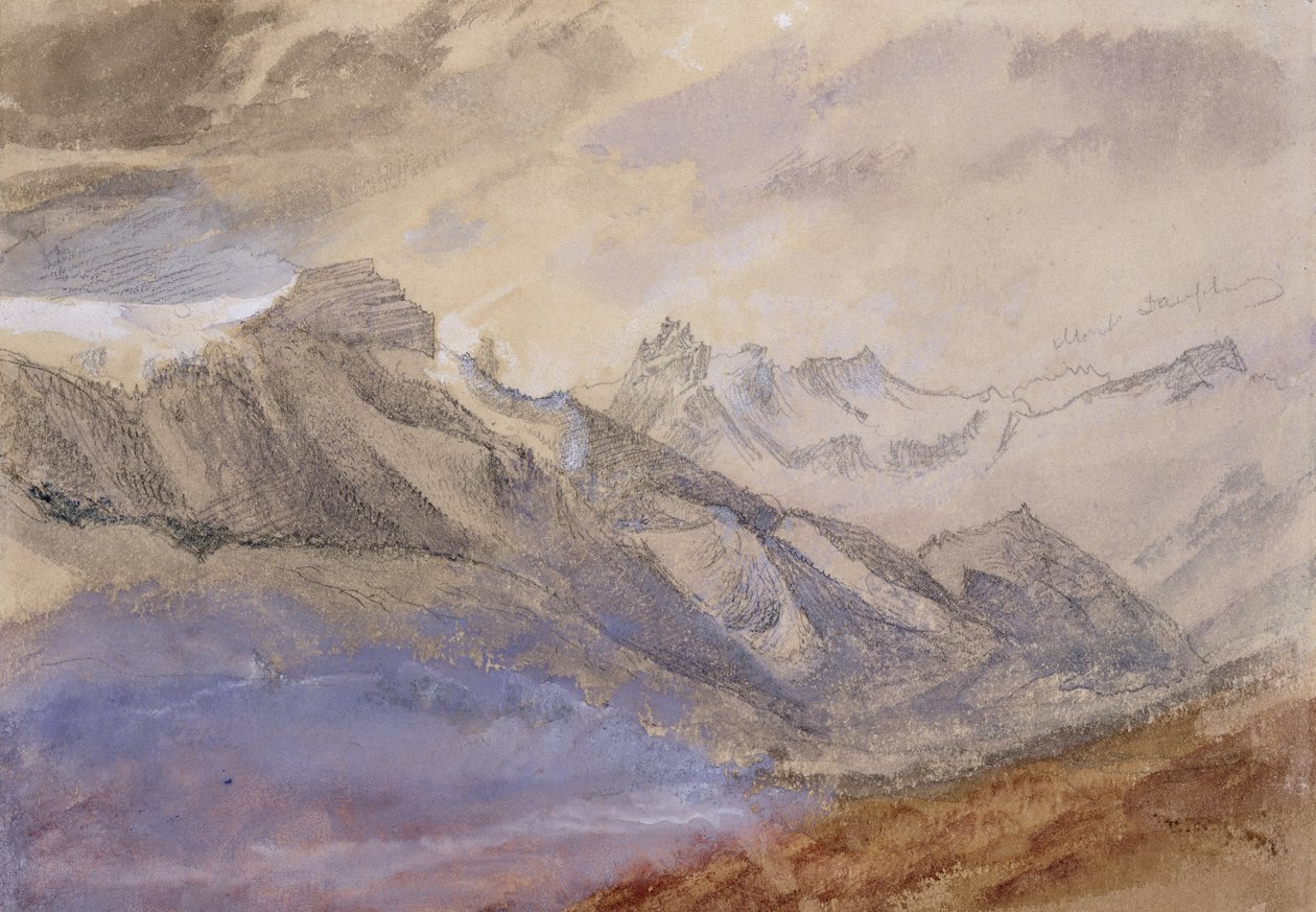 Mont Dauphiny, vicino a Chartreuse da John Ruskin