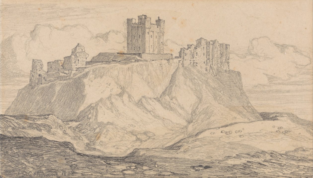 Castello di Bamborough, Northumberland da John Sell Cotman