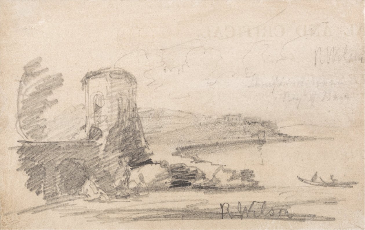 Ponte e torre, dopo Richard Wilson da John Sell Cotman
