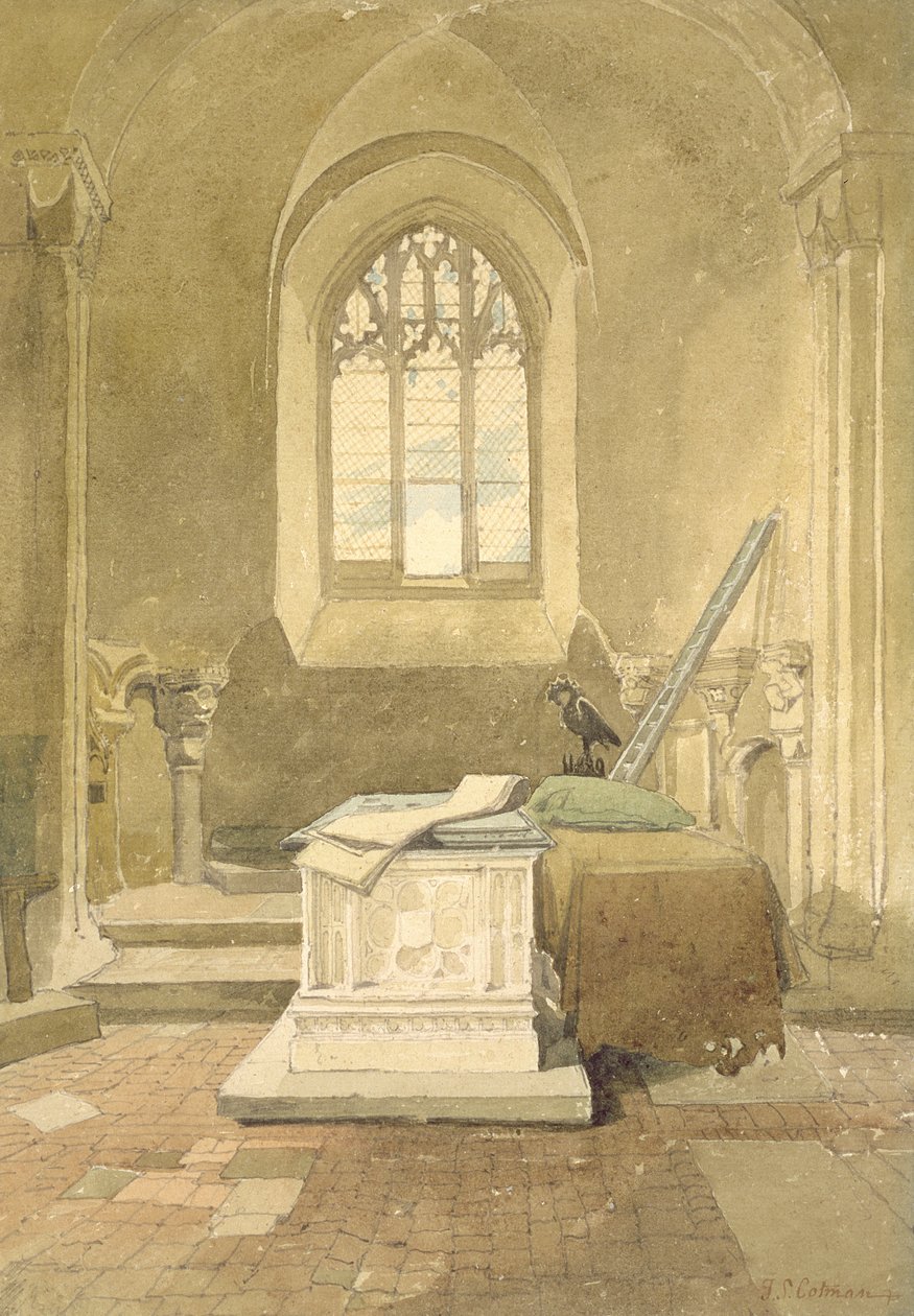 Cappella di Gesù, Cattedrale di Norwich, c.1807 da John Sell Cotman
