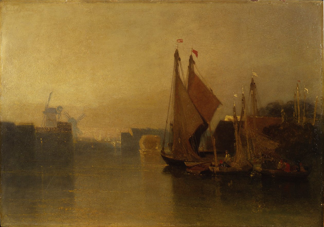Vista dal Ponte di Yarmouth da John Sell Cotman