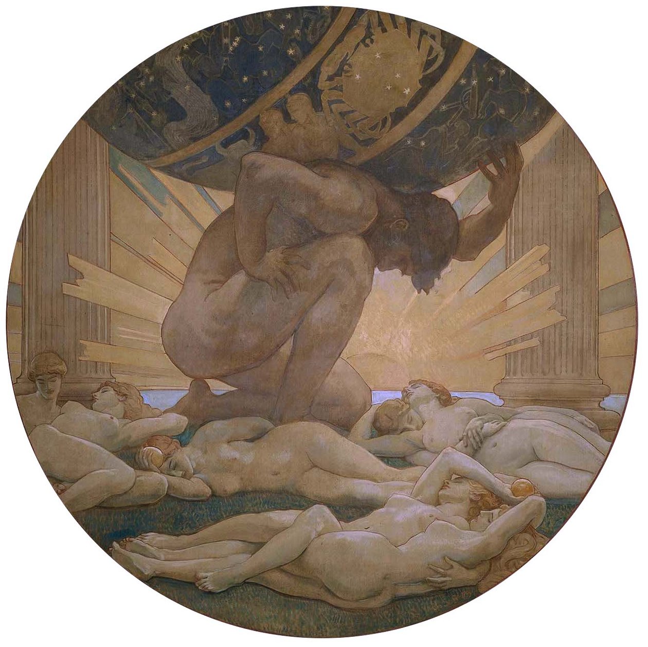 Atlante e le Esperidi da John Singer Sargent