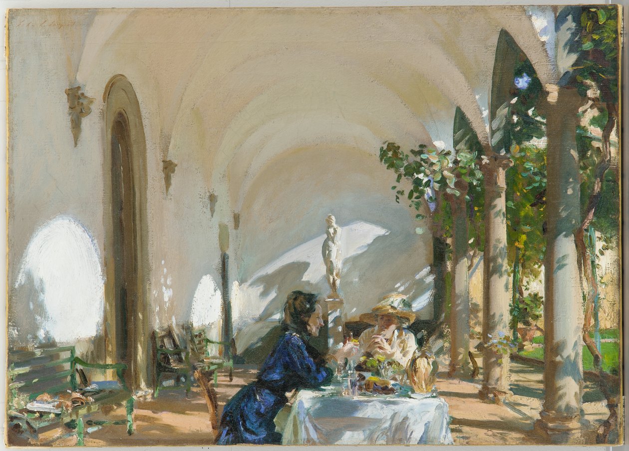 Colazione nella loggia, 1910 da John Singer Sargent