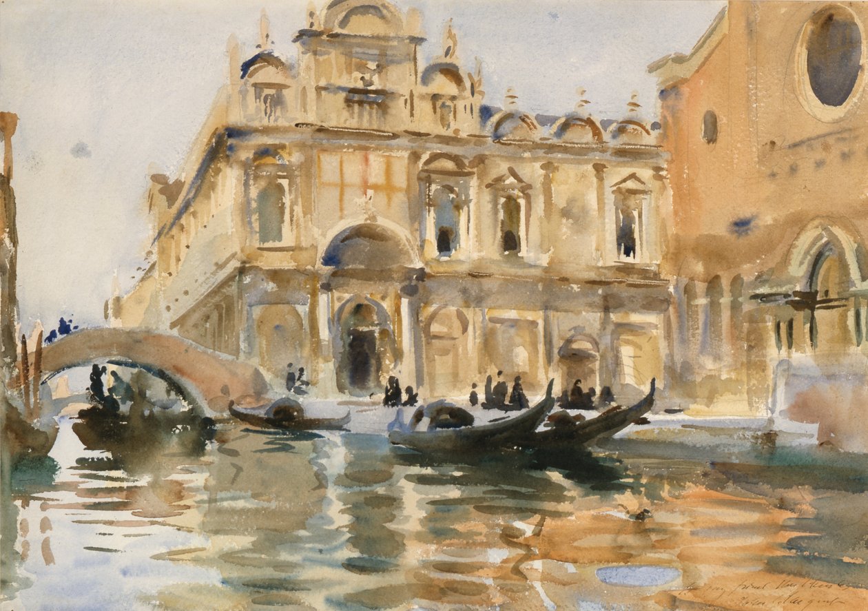 Rio dei Mendicanti, Venezia da John Singer Sargent