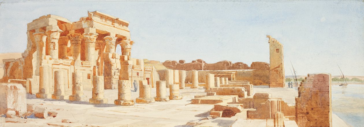 Tempio a Kom-Ombo, Alto Egitto, c.1907-10 da John Somerscales