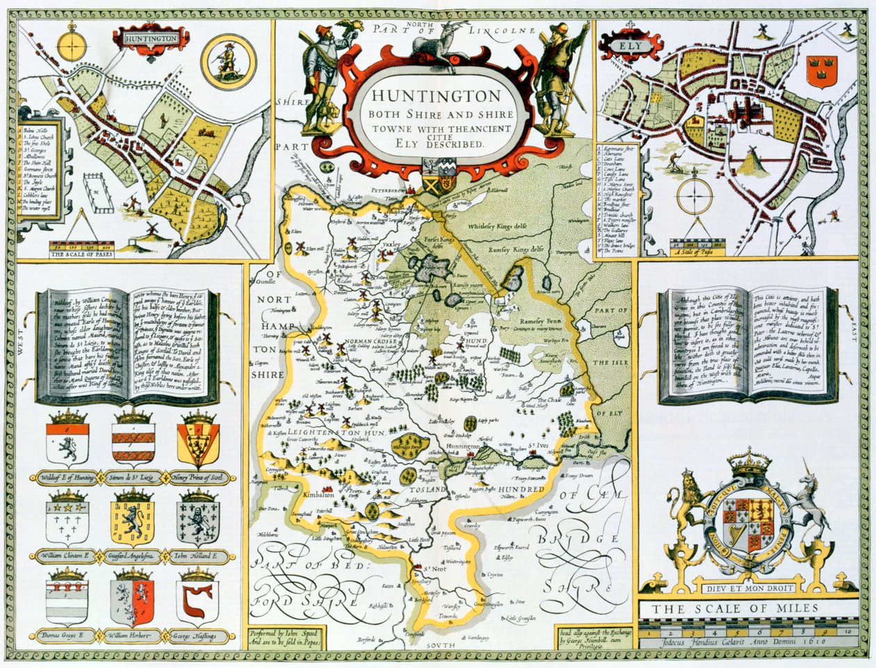 Huntington, inciso da Jodocus Hondius (1563-1612) da 