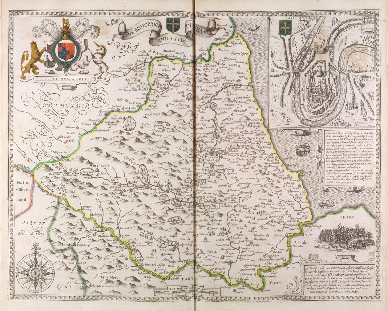 Il Vescovado e la Città di Durham, dal 