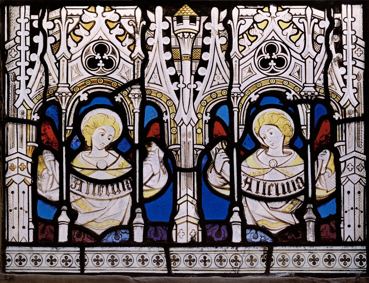 Alleluia, Angeli con Pergamene, c.1865 da John Thomas Grylls