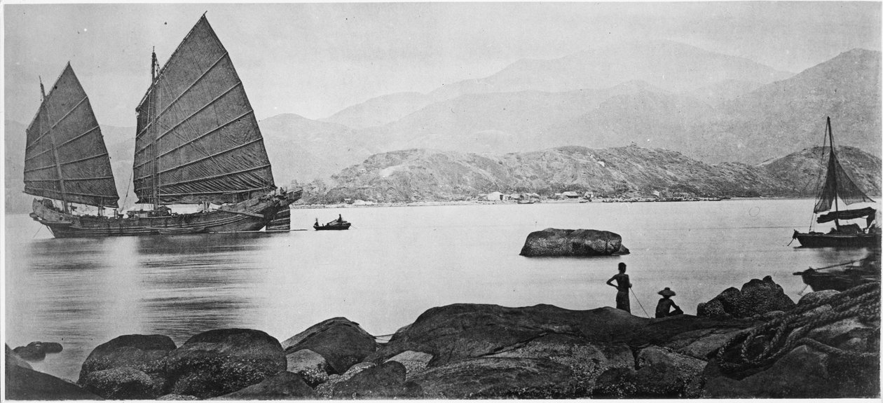 Una giunca di Canton, c.1867-72 da John Thomson