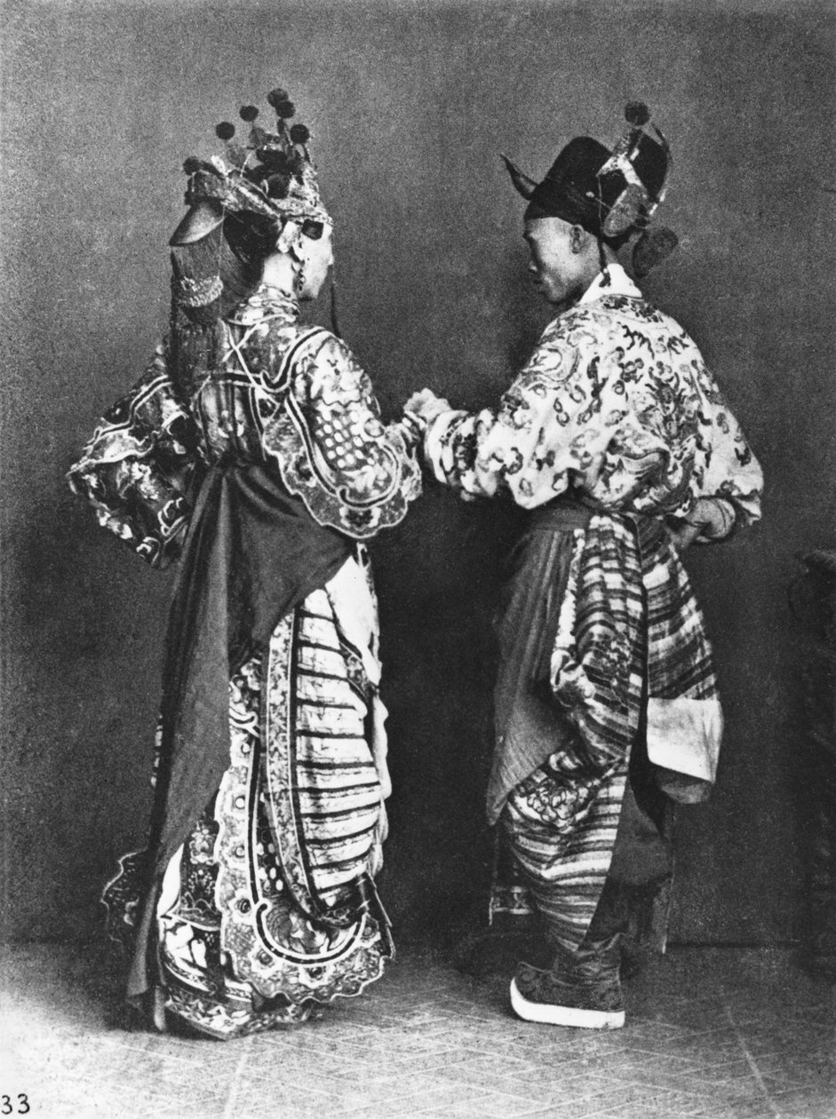 Attori cinesi da dietro, c.1870 da John Thomson