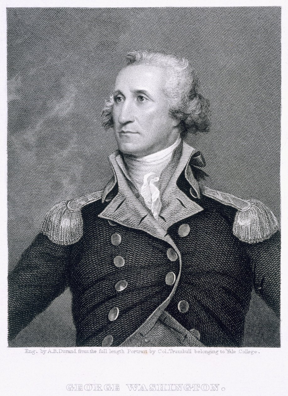 George Washington, inciso da Asher Brown Durand da John Trumbull