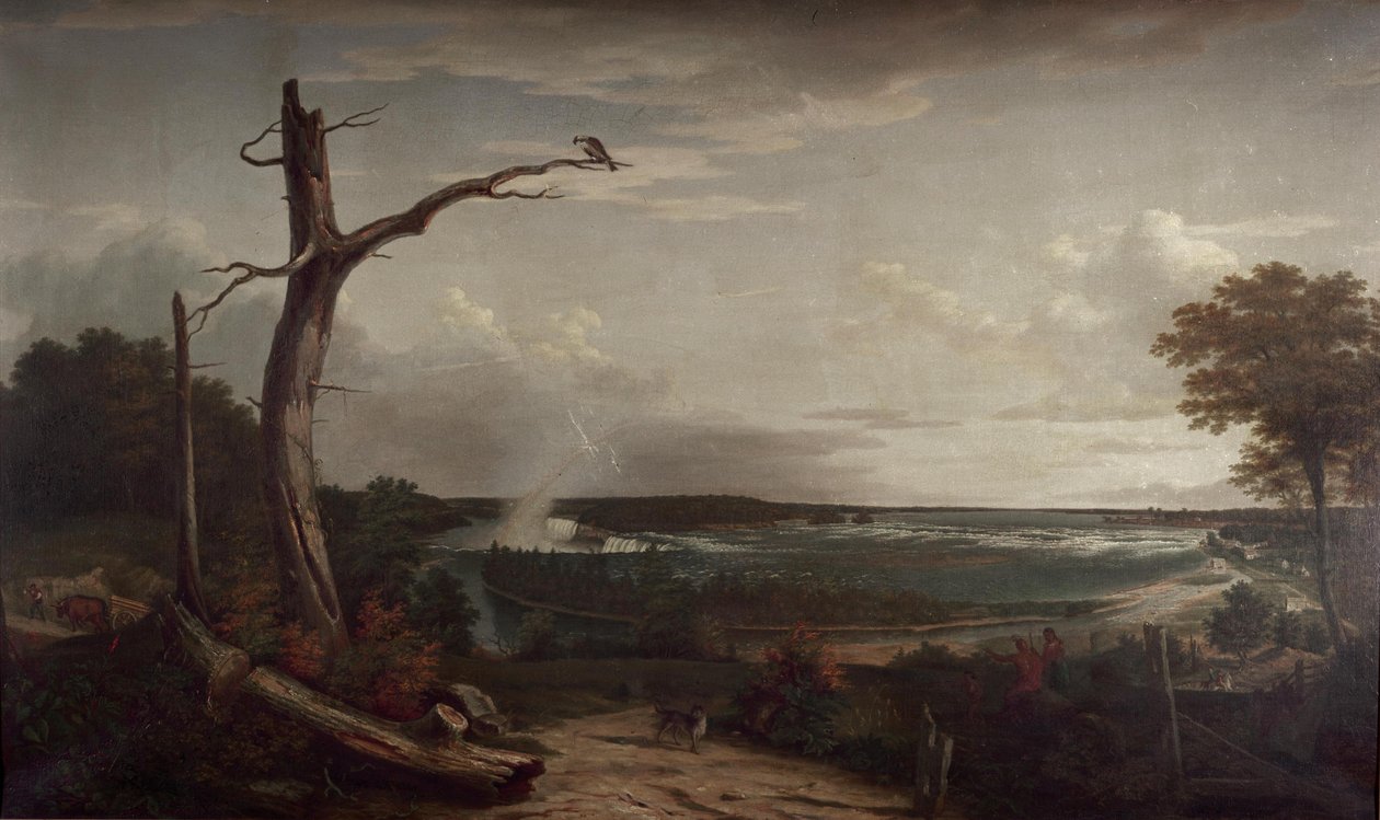 Veduta delle cascate del Niagara da John Vanderlyn