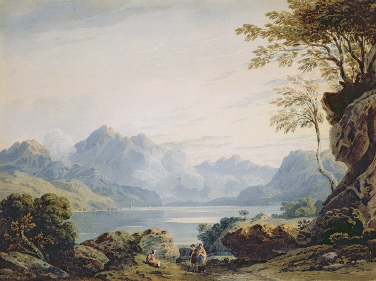 Lago nello Snowdonia da John Varley