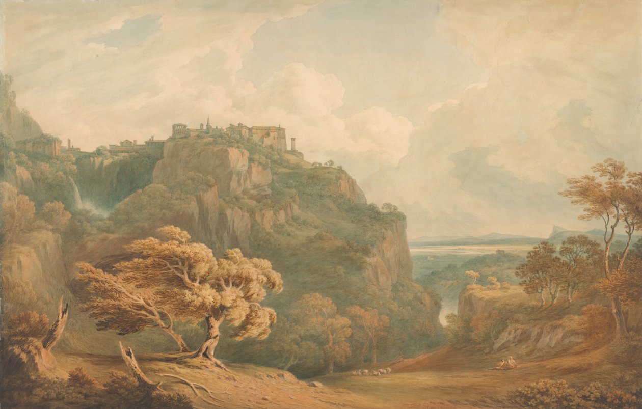 Veduta di Tivoli verso Roma da John Warwick Smith