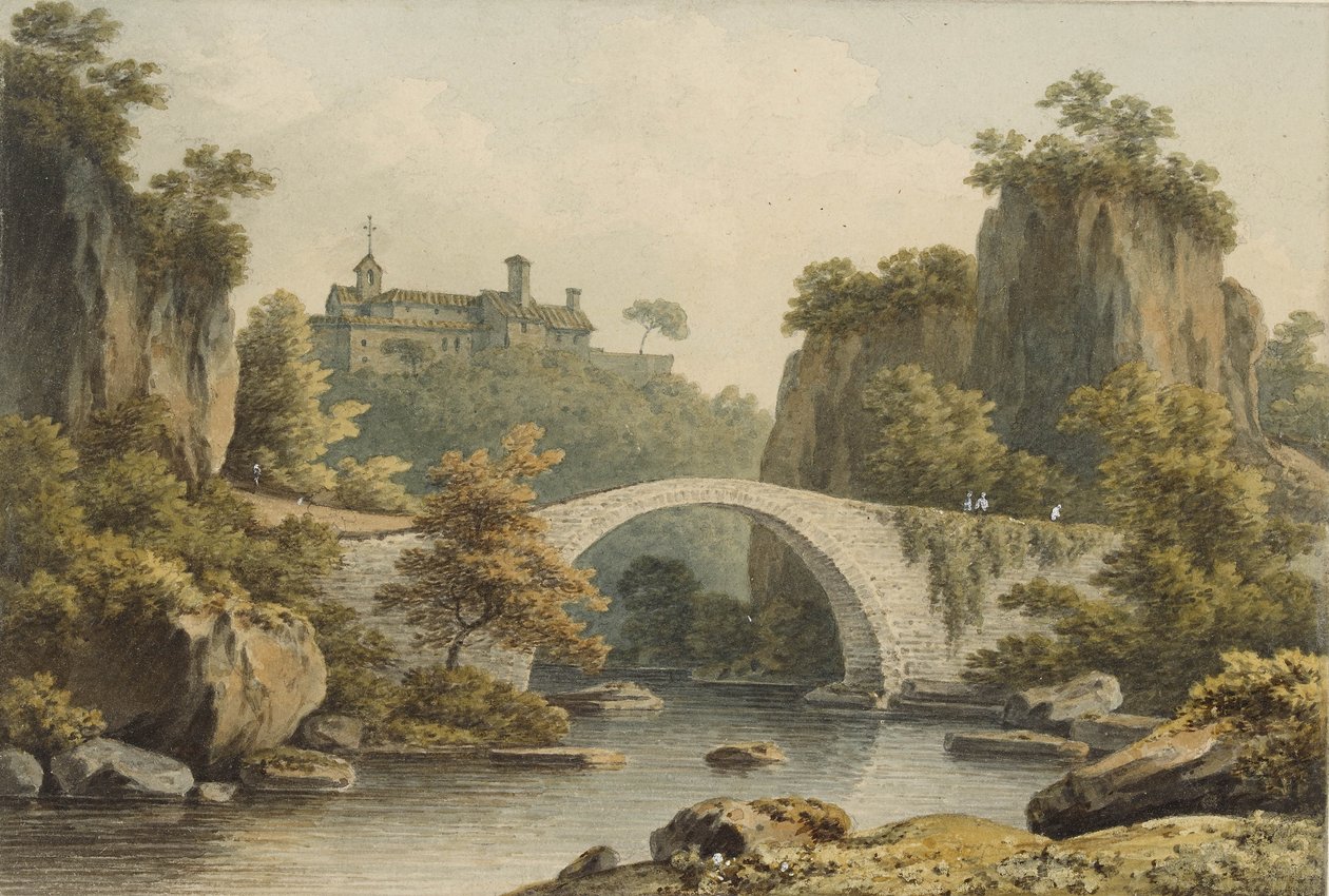 Una vista di Civita Castellana da John Warwick Smith