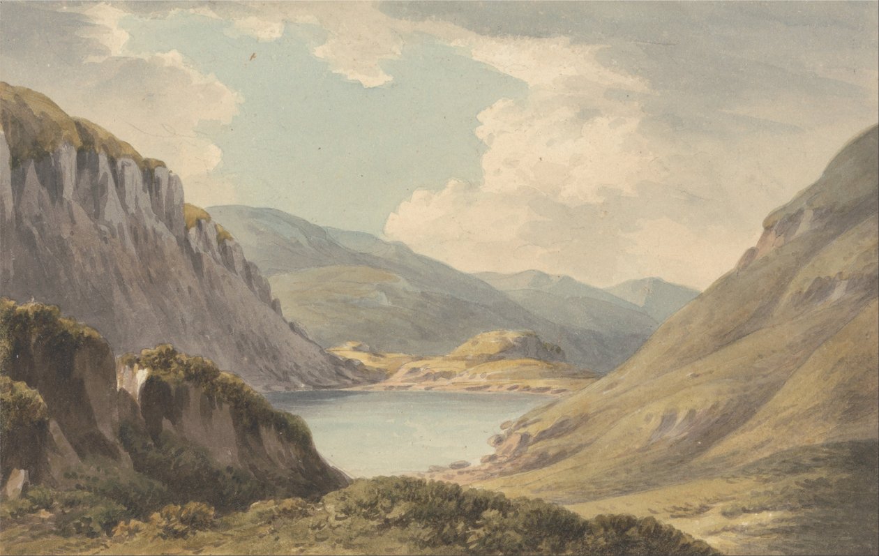 Llyn Geirionedd non lontano da Trefriew, sul fiume Conway, Carnarvonshire da John Warwick Smith