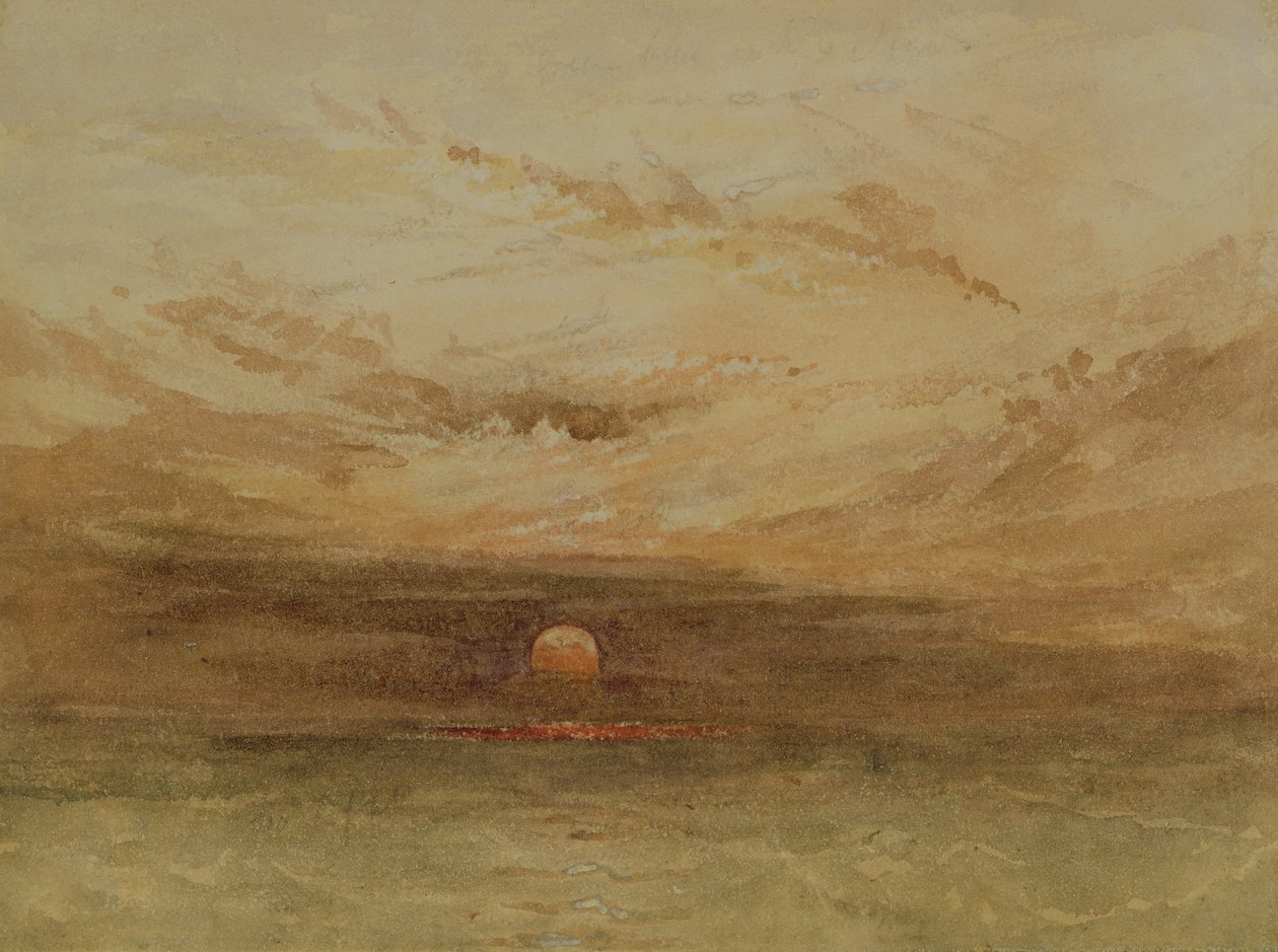 Scena baltica di un tramonto da John Wilson Carmichael