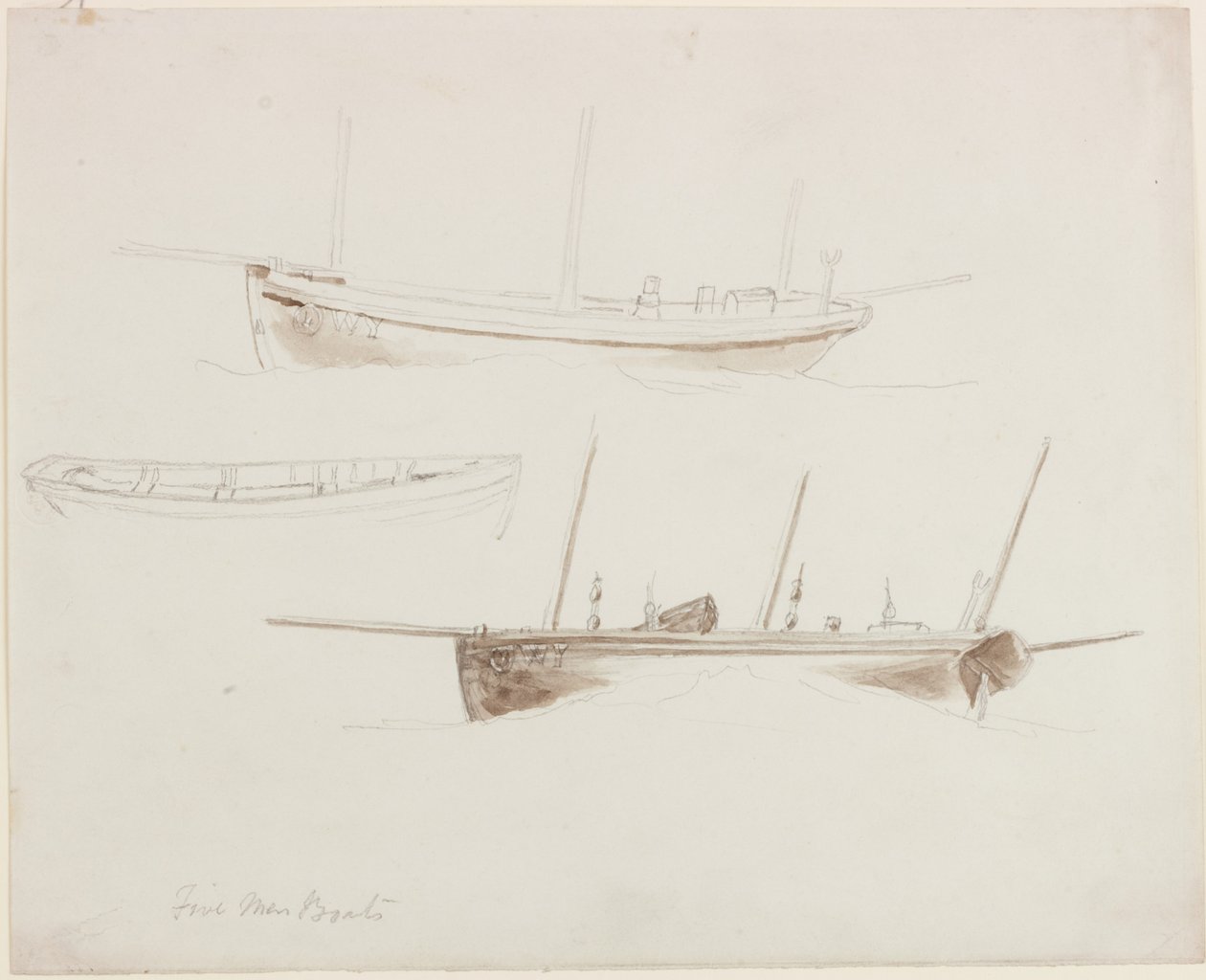 Cinque uomini in barca da John Wilson Carmichael