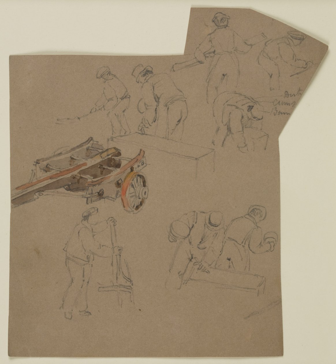 Studi di uomini al lavoro da John Wilson Carmichael