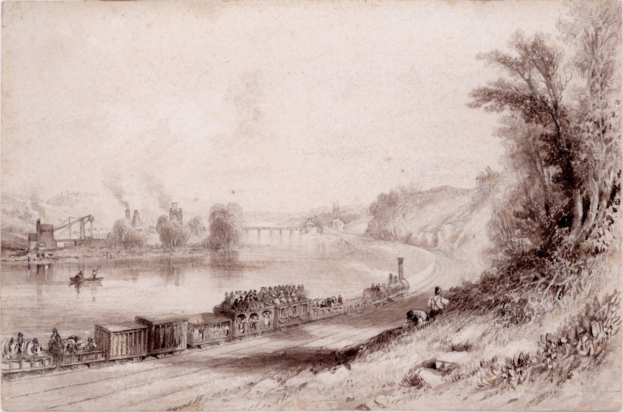 Il muro del fiume a Wylam Scars da John Wilson Carmichael