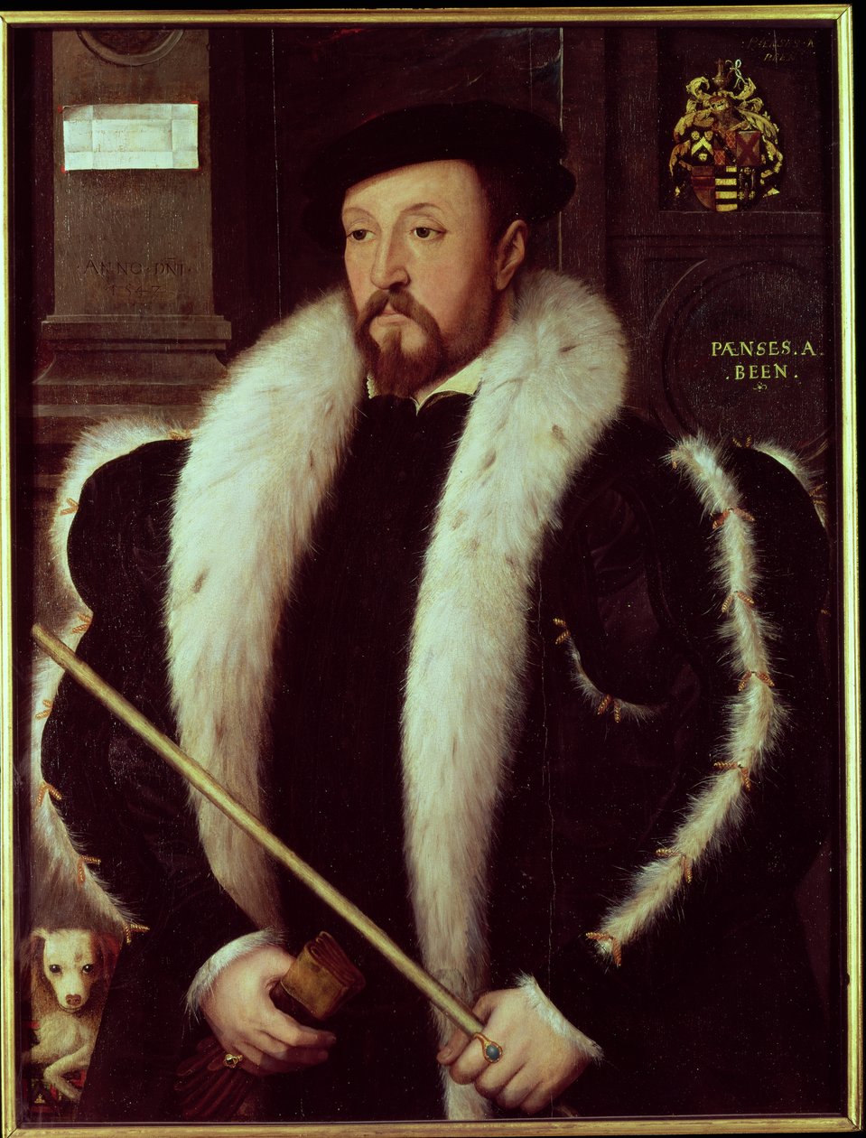 Thomas Wentworth, 1º Barone Wentworth di Nettlestead, 1549 (pannello) da John Bettes the Younger