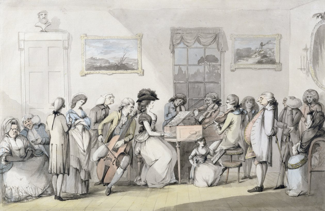 La festa del concerto, 1784 da John the Younger Dunthorne