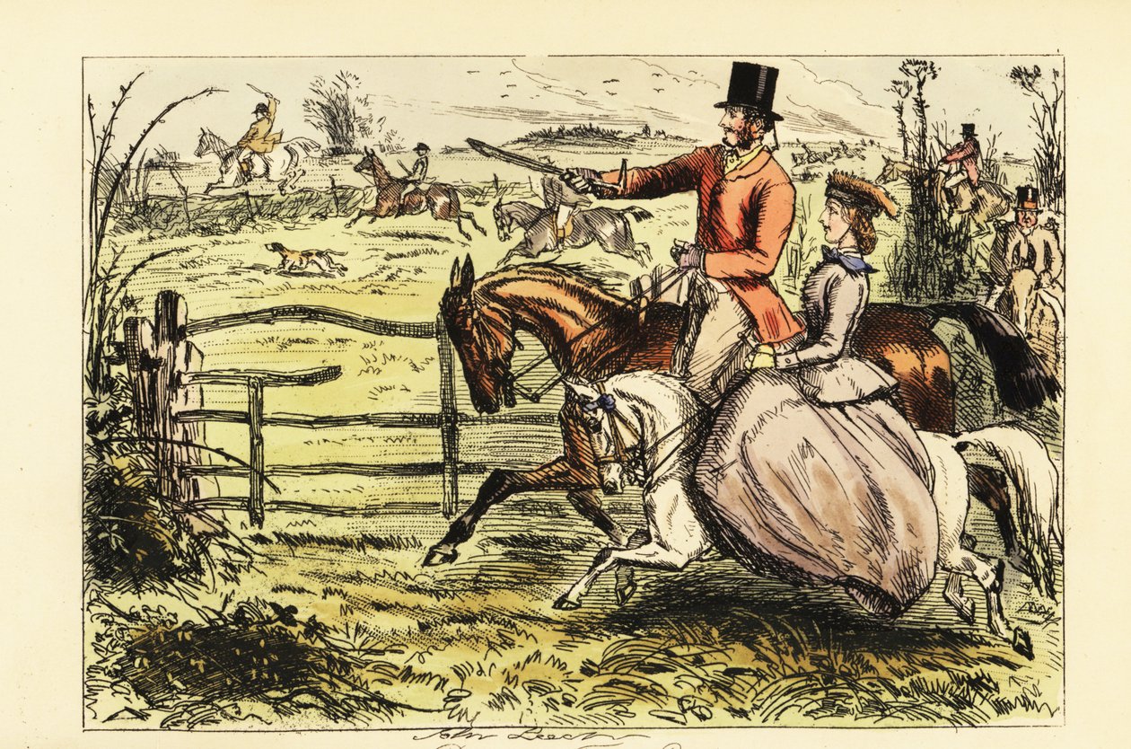 Signora inglese che cavalca all