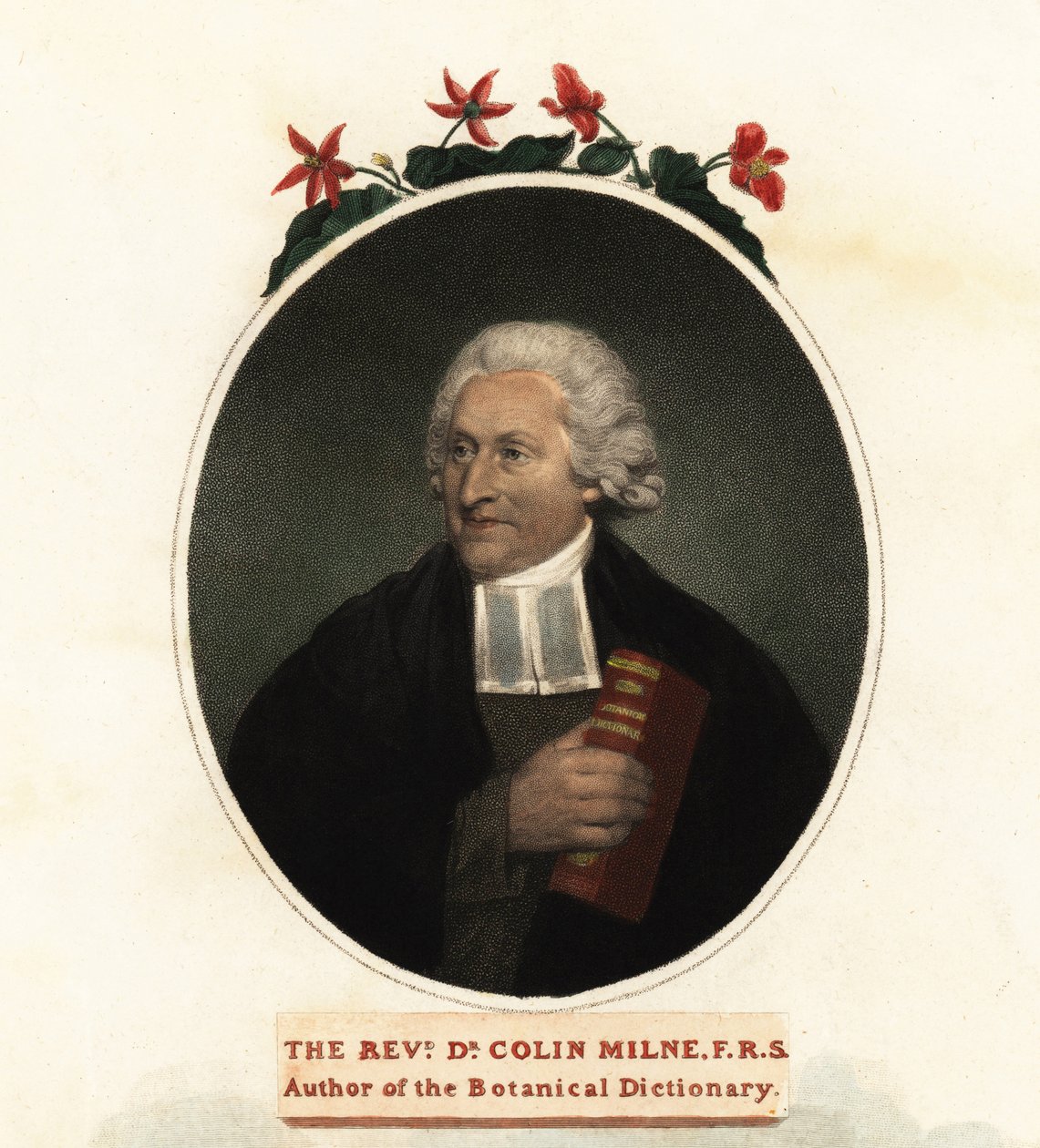 Ritratto di Colin Milne, botanico, 1806 (incisione) da John (after) Russell