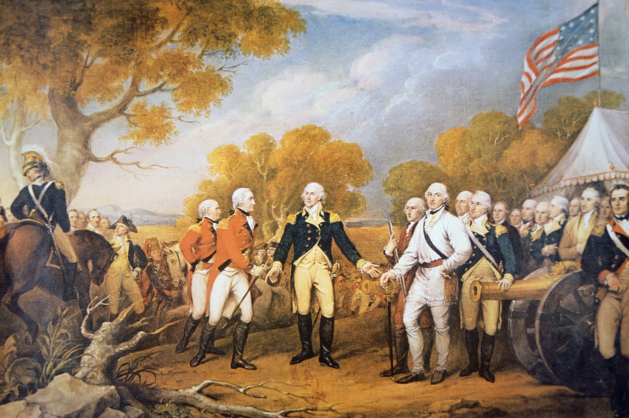 Resa del Generale Burgoyne a Saratoga, New York da John (after) Trumbull