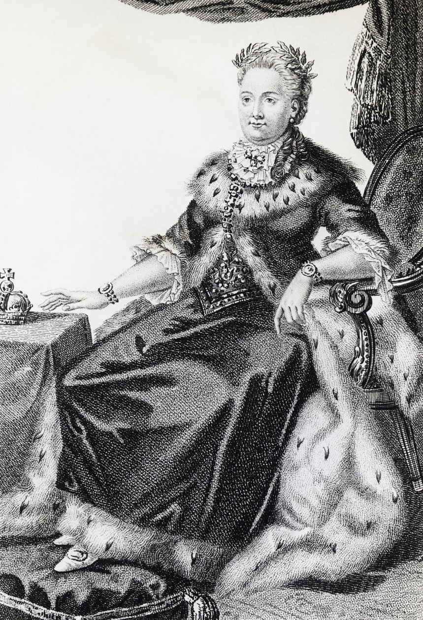 Caterina II, nata Sophie Friederike Auguste (1729-1796), Imperatrice di Russia da Walter Charles Mills