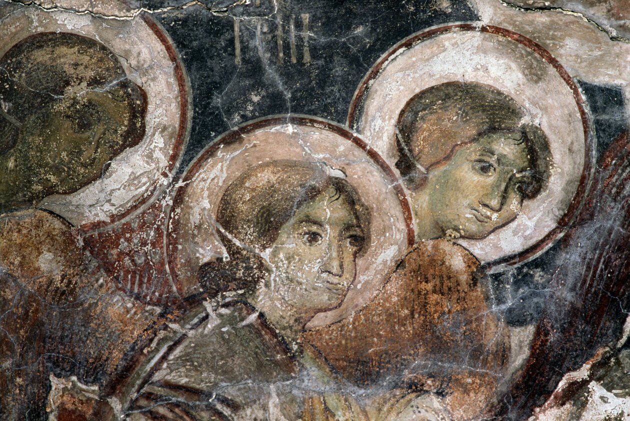 Affreschi nella Chiesa della Metamorfosi tou Sotiros, Kefali, Creta, Grecia da Walter Charles Mills