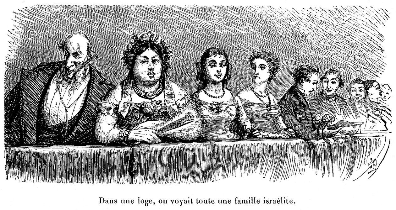 Famiglia israeliana in un palco teatrale in Russia da Walter Charles Mills