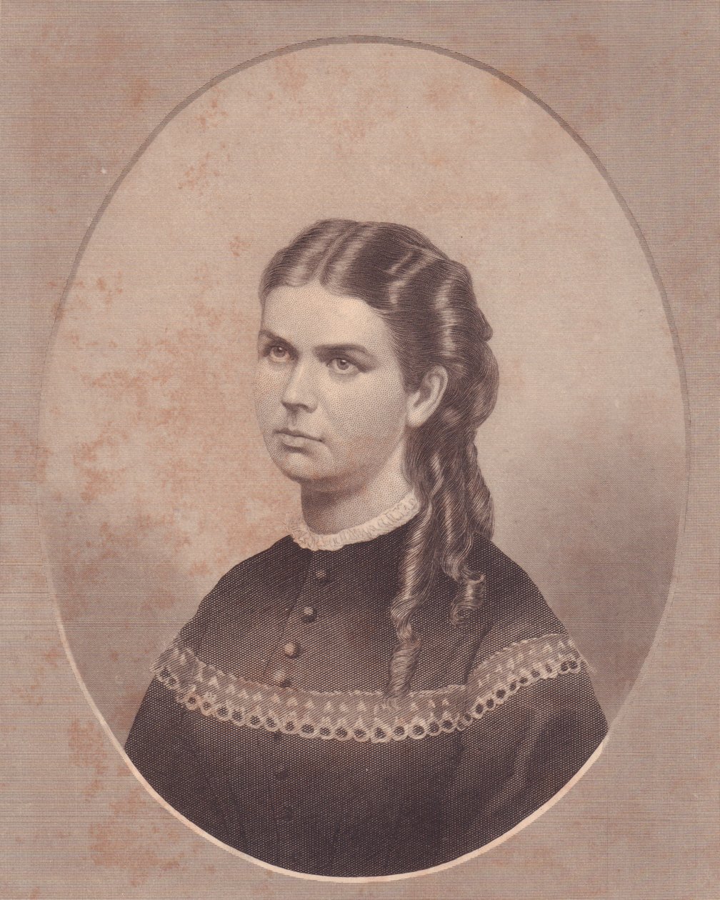 Ritratto di Ada Kinsman (1845-1871), moglie del reverendo Edward Archibald Wanless da Walter Charles Mills
