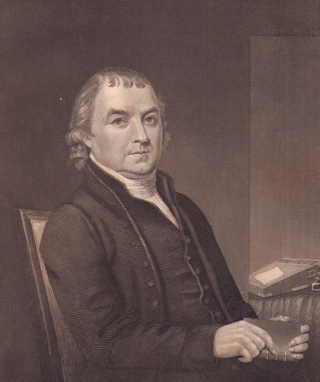 Ritratto del vescovo metodista americano William Mc Kendree (1757-1835), incisione, circa 1870 da Walter Charles Mills