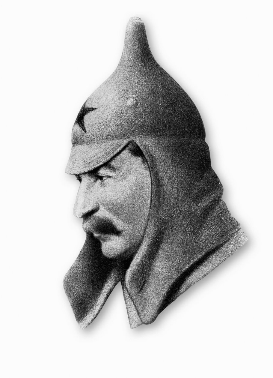 Ritratto di Josif Vissarionovich Dzhugashvili noto come Stalin (1878-1953), politico russo da Walter Charles Mills