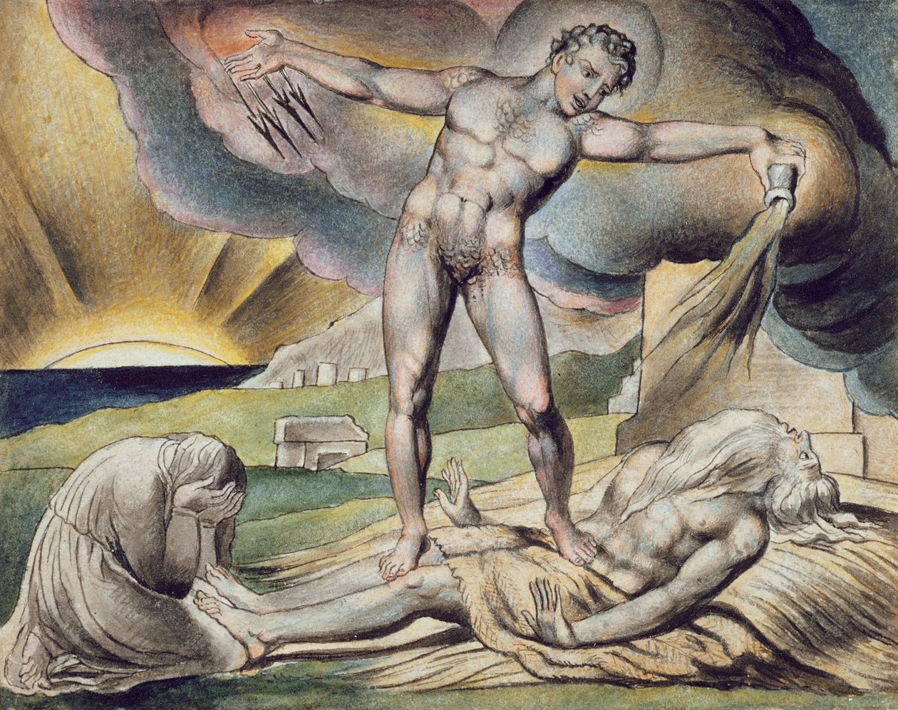 Satana colpisce Giobbe con piaghe, pagina 6 da 