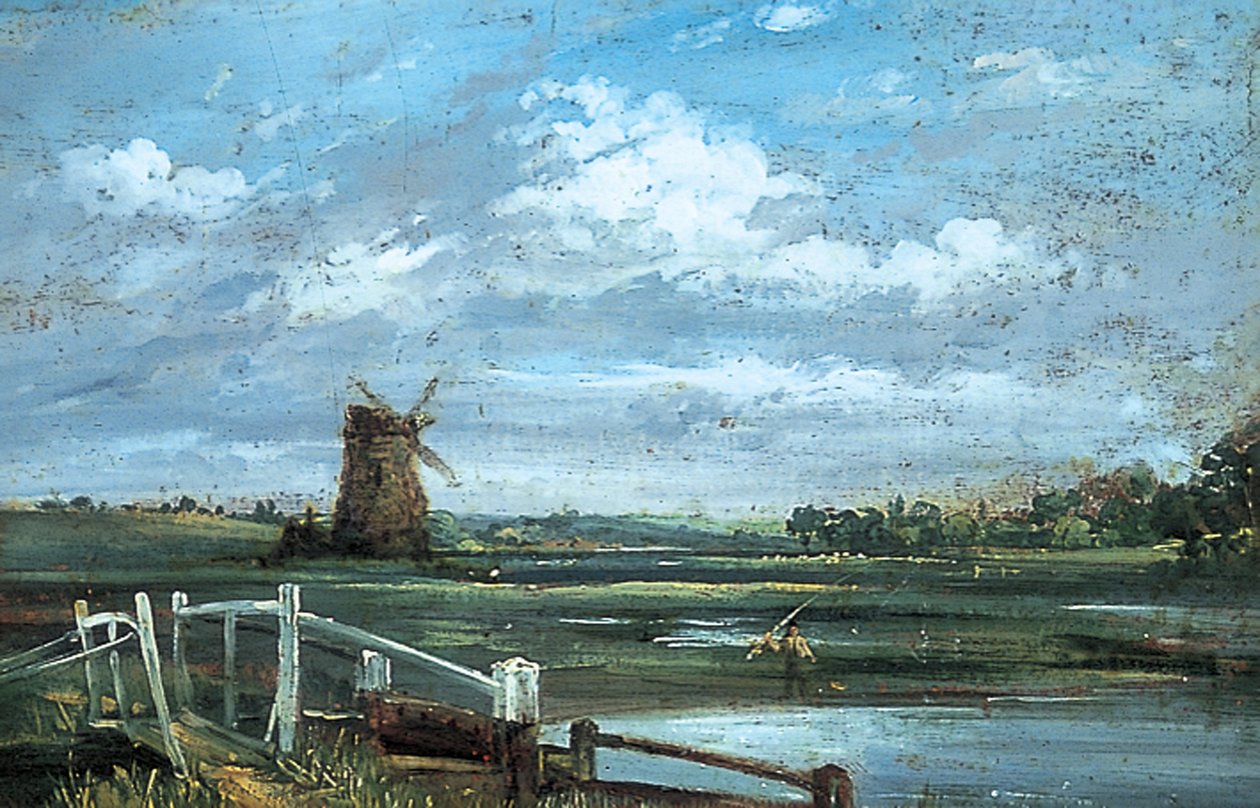 Vicino a Haddon, Derbyshire da John (manner of) Constable