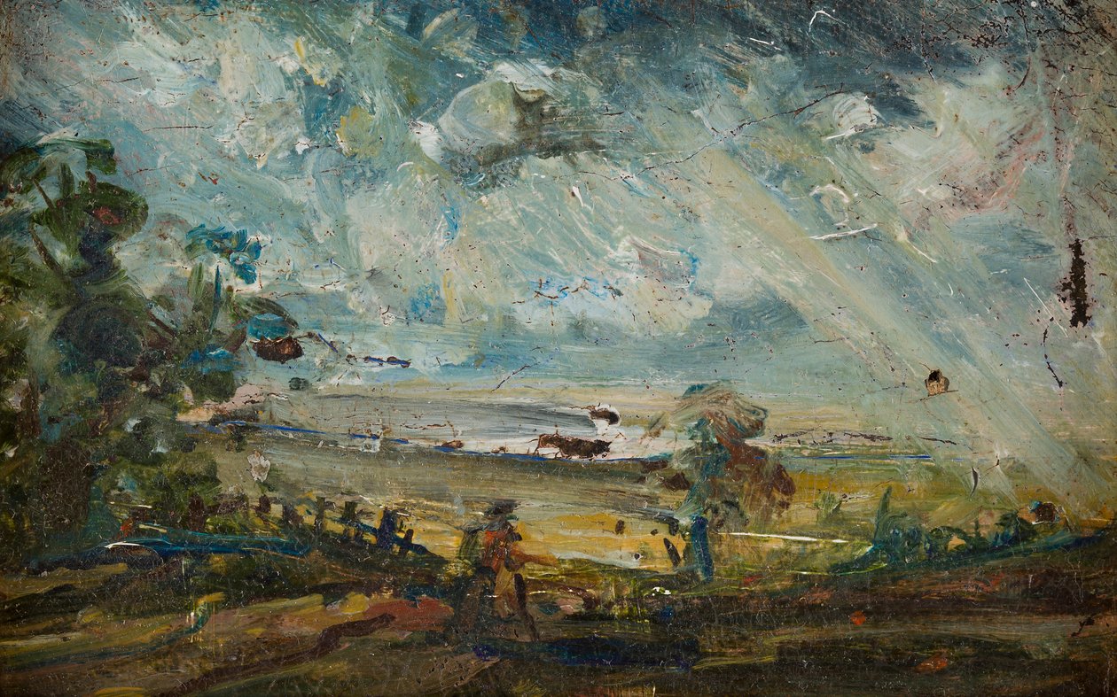 Schizzo en plein air di una baia da John (manner of) Constable