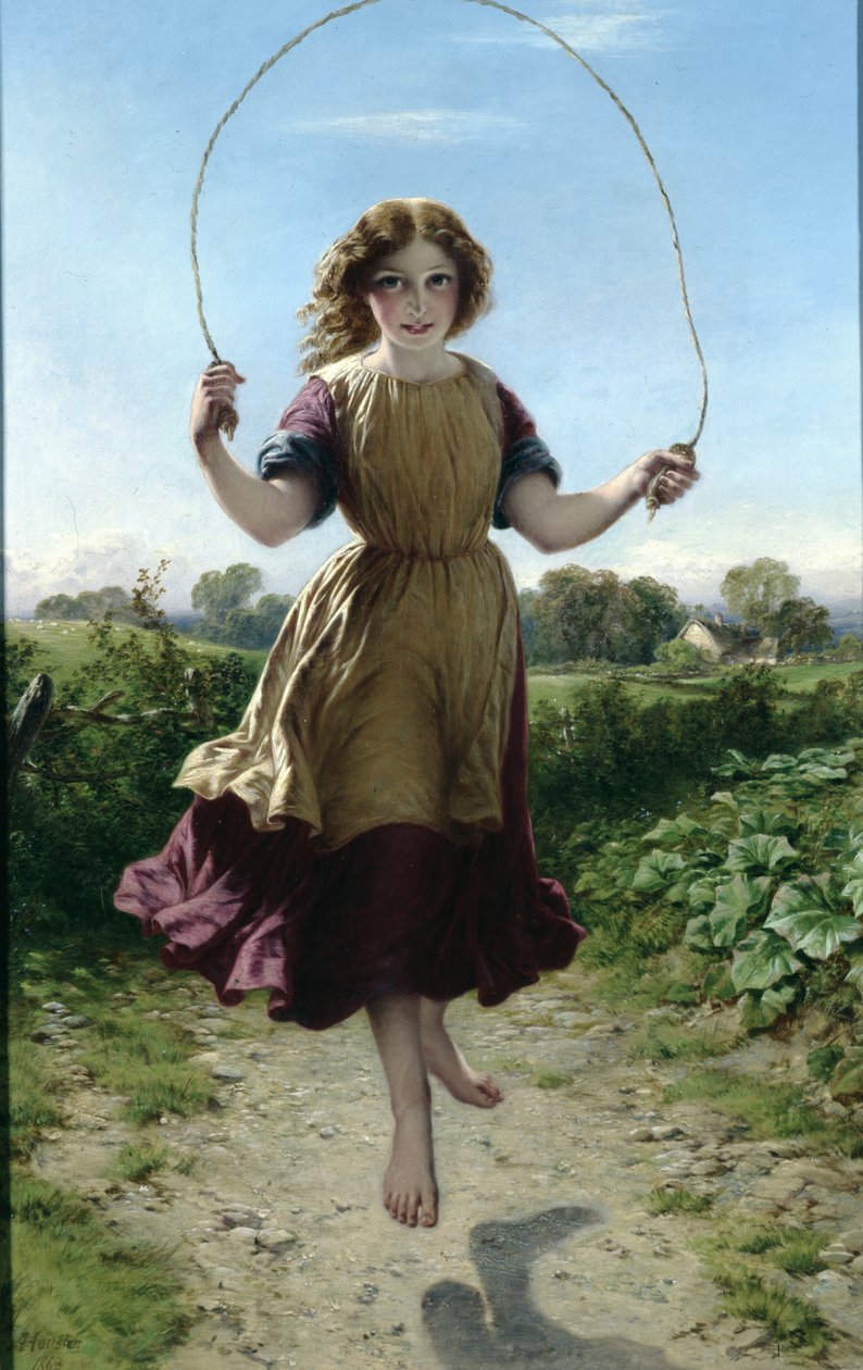 Ragazza che salta la corda, 1863 da John Adam P. Houston