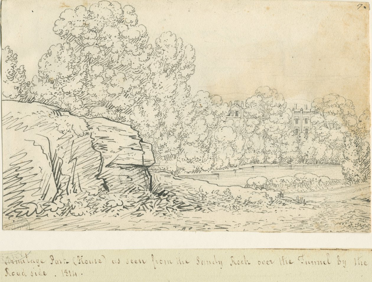 Parco di Armitage: disegno a penna da John Allport